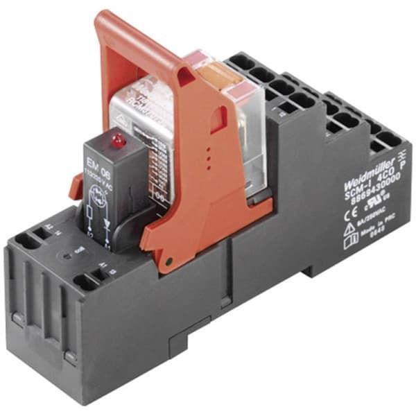 Weidmüller RCMKITP-I 24VDC 4CO LD Relämodul Nominell spänning: 24 V/DC Växelström (max): 6 A 4 switch 1 st