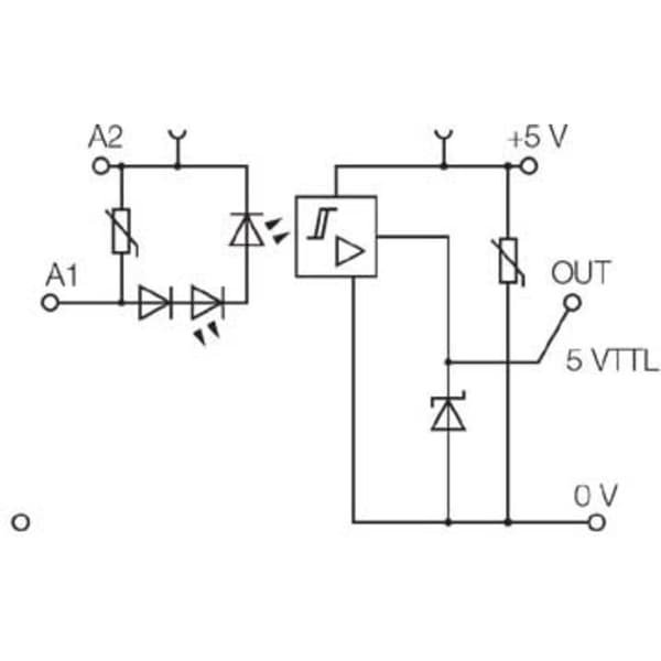 Weidmüller Halvledar-relä 8937930000 0.05 A Växelspänning (max.): 5 V/DC 1 st