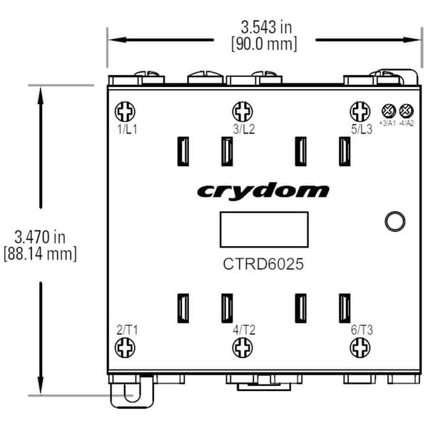 Crydom Halvledar-relä CTRD6025 25 A Växelspänning (max.): 600 V/AC Nollspänning 1 st