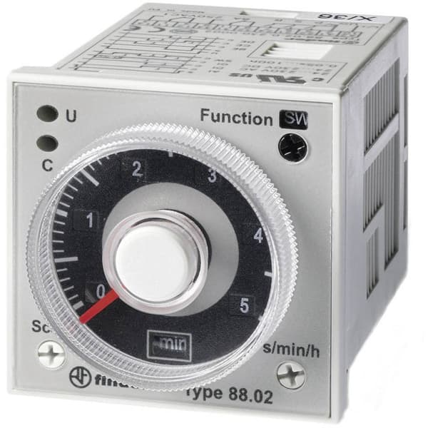 Finder 88.02.0.230.0002 88.02.0.230.0002 Tidsrelä Multifunktionell 1 st Tidsdomän: 0.05 s - 100 h 2 switch