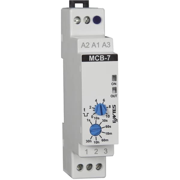 ENTES 101583 MCB-7 Tidsrelä Monofunktionell 24 V/DC, 24 V/AC, 230 V/AC 1 st Tidsdomän: 0.1 s - 30 h 1 switch