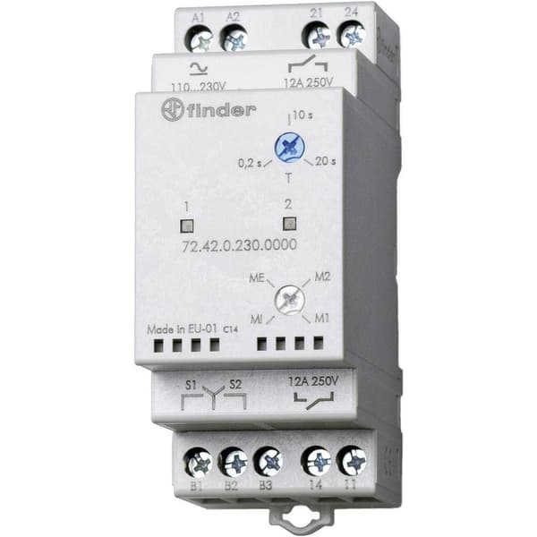 Finder 72.42.0.230.0000 Omkopplingsrelä för pump 240 V/AC, 240 V/DC 1 NO, 1 NO 1 st
