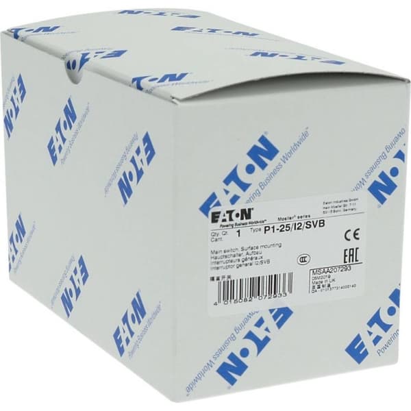 Eaton P1-25/I2/SVB Kamomkopplare 25 A 690 V 1 x 90 ° Gul, Röd 1 st