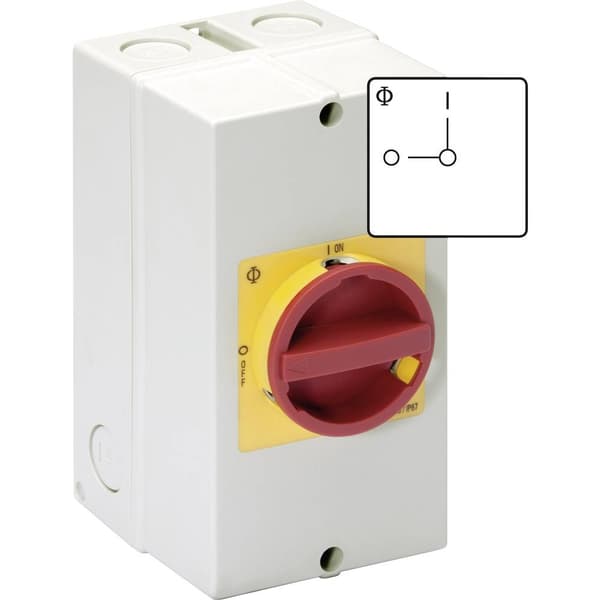 Kraus & Naimer KG20B.T206/40.KL11V Arbetsbrytare avspärrbar 25 A 1 x 90 ° Röd, Gul 1 st