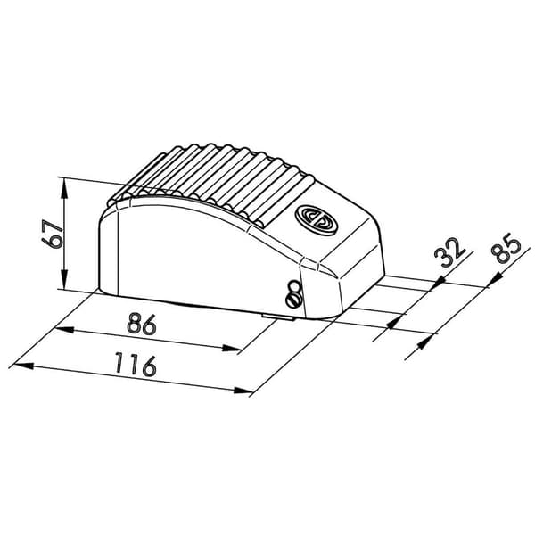 Schlegel KEF YE Fotomkopplare 250 V/AC 10 A 1 pedal 1 NO, 1 NC IP65 1 st