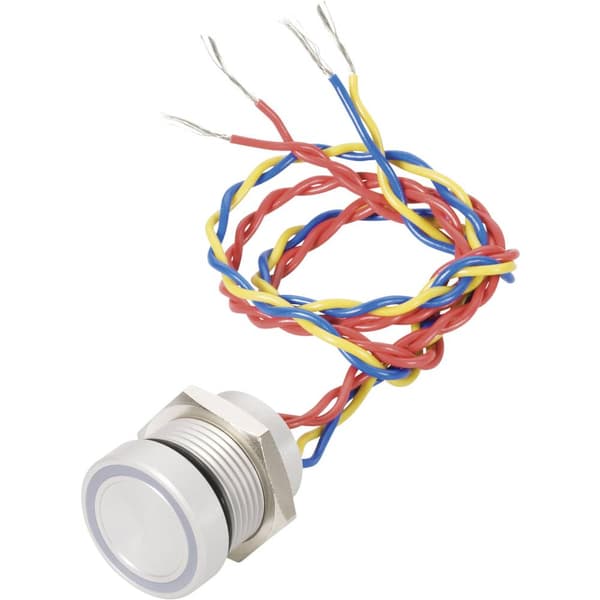 APEM PBARZAFB000G2A PBARZAFB000G2A Piezo-switch 24 V DC/AC 0.2 A 1x Av/(På) momentan Röd, Grön IP69 K (i inbyggt tillst