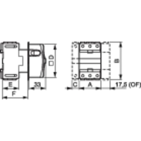 BACO 172401 Lastfrånskiljare 80 A 1 x 90 ° Gul, Röd 1 st