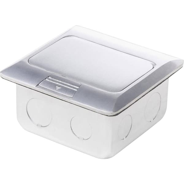 LEDmaxx 105626 1x Golveluttag Infälld med Cat5 hylsa IP20 Aluminium