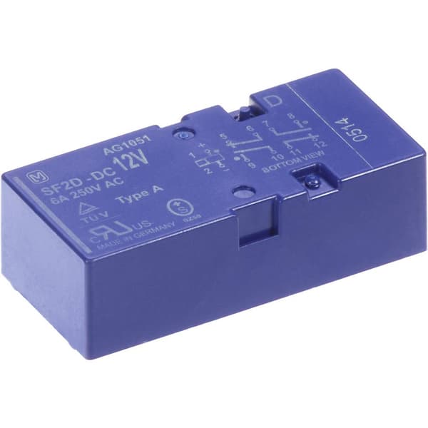 Panasonic SF2D12D Kretskort-relä 12 V/DC 8 A 2 NO, 2 NC 1 st
