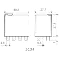 Miniatyrbild 4 av 4: Finder 56.34.9.012.0040 Insticks-relä 12 V/DC 12 A 4 switch 1 st