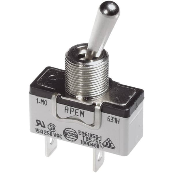 APEM 659H/2 659H/2 Vippströmställare 250 V/AC 10 A 3x På/Av/På låsande/0/låsande 1 st
