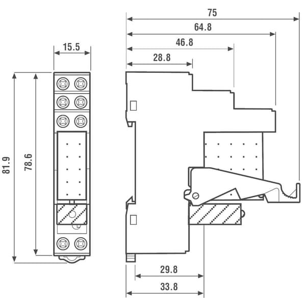 Finder 49.52.8.012.0060 Relämodul Nominell spänning: 12 V/AC Växelström (max): 8 A 2 switch 1 st