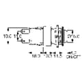Miniatyrbild 2 av 2: Arcolectric (Bulgin Ltd.) H8351RPAAA H8351RPAAA Vandalskyddad Tryckströmställare 250 V/AC 16 A 2x Av/(På) momentan IP66