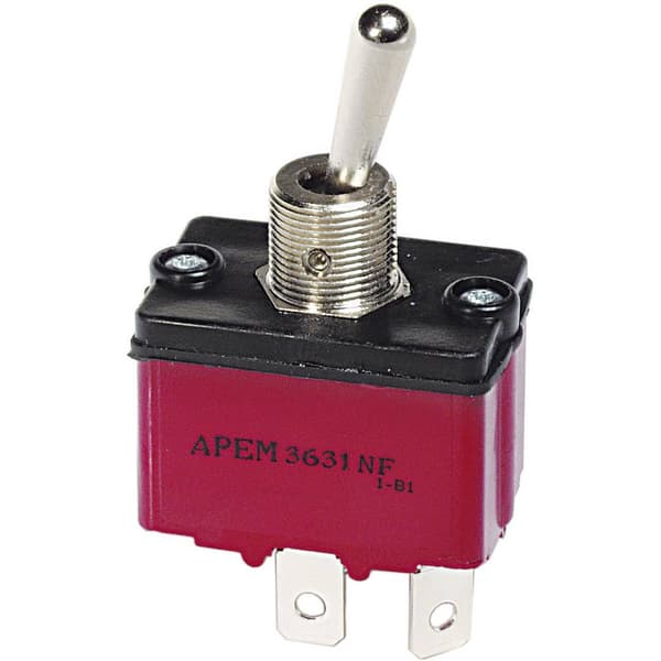 APEM 3649NF/2 3649NF/2 Vippströmställare 250 V/AC 6 A 2x På/Av/På låsande/0/låsande 1 st