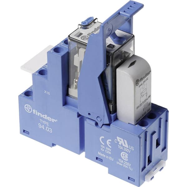 Finder 58.33.9.024.5050 Relämodul Nominell spänning: 24 V/DC Växelström (max): 10 A 3 switch 1 st