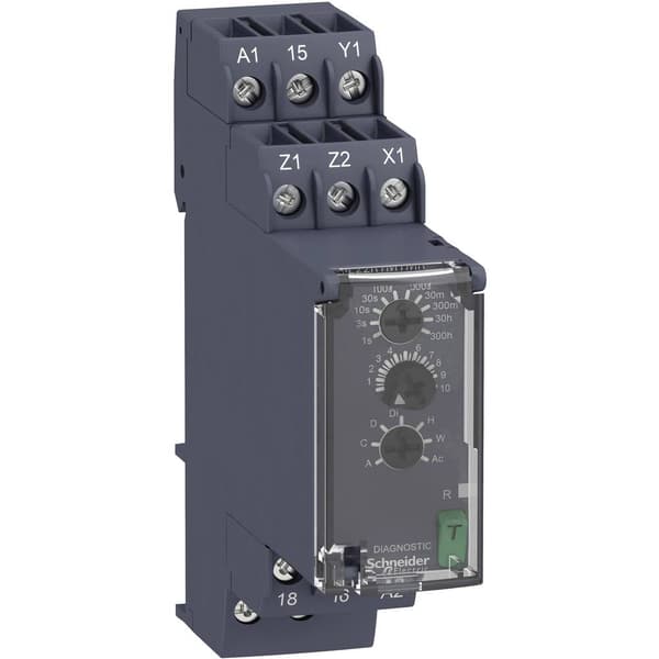 Schneider Electric RE22R1MYMR RE22R1MYMR Tidsrelä Multifunktionell 1 st Tidsdomän: 0.05 s - 300 h 2 switch