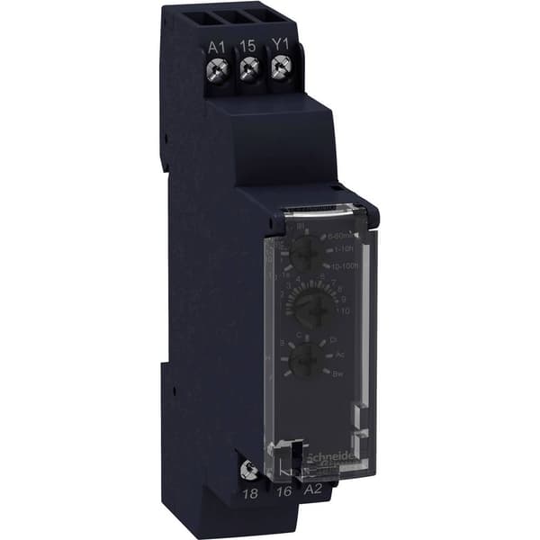 Schneider Electric RE17RMMU RE17RMMU Tidsrelä Multifunktionell 1 st Tidsdomän: 0.1 s - 100 h 1 switch