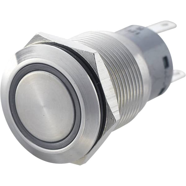 TRU COMPONENTS 701308 LAS1-AGQ-11E, RD Vandalskyddad Tryckströmställare 250 V/AC 5 A 1x På/(På) momentan Röd IP67 1 st
