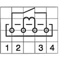 Miniatyrbild 3 av 4: StandexMeder Electronics MS05-1A87-75LHR Reed-Relä 1 NO 5 V/DC 0.5 A 10 W SIP-4