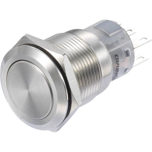 TRU COMPONENTS LAS1-AGQ-22Z/S Tryckströmbrytare 250 V/AC 3 A 2x På/På låsande IP65 1 st