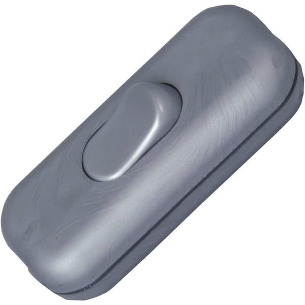 Kopp 191320086 Sladdströmbrytare med dragavlastning Silver 1x Av/På 2 A 1 st