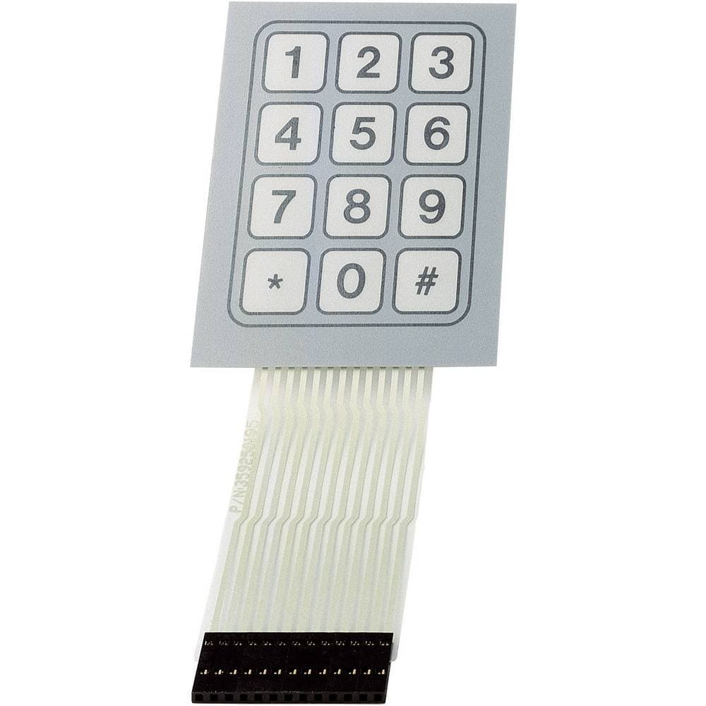 Membran-keypad Knappsats-matris 1 x 12 TRU COMPONENTS SU709948 1 st
