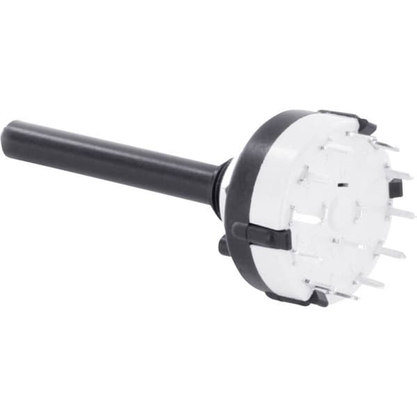 TRU COMPONENTS TC-DS2X6P TC-DS2X6P Vridströmbrytare 0.35 A Switchpositioner 6 5 x 30 ° 1 st