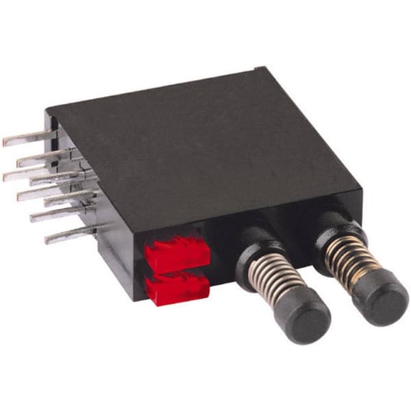 Mentor 1871.2231 1871.2231 Tryckströmställare 60 V DC/AC 0.5 A 2x Av/(På) momentan Röd 1 st