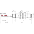 Miniatyrbild 2 av 2: PIC MS-228M-6/972 Reed-kontakt 1 NO 350 V/DC, 300 V/AC 0.7 A 70 VA, 50 W