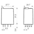 Miniatyrbild 4 av 4: Finder 55.34.8.230.0040 Insticks-relä 230 V/AC 7 A 4 switch 1 st
