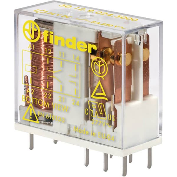 Finder 50.12.9.012.5000 Kretskort-relä 12 V/DC 8 A 2 switch 1 st