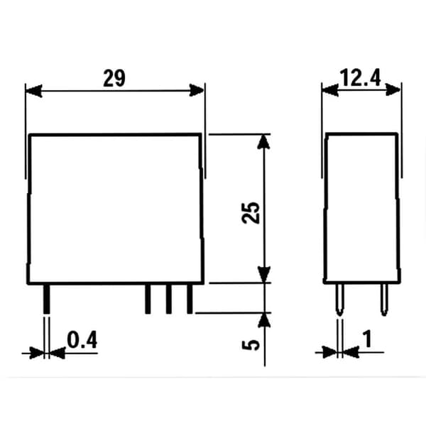 Finder 50.12.9.024.1000 Kretskort-relä 24 V/DC 8 A 2 switch 1 st
