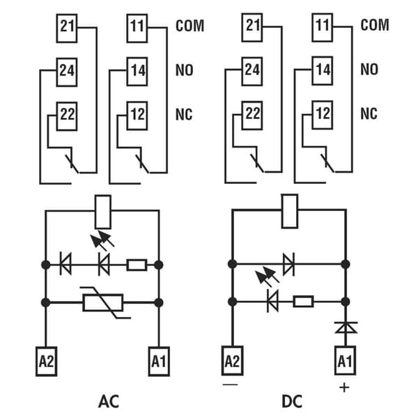 Finder 4C.02.9.024.0050 Relämodul Nominell spänning: 24 V/DC Växelström (max): 8 A 2 switch 1 st