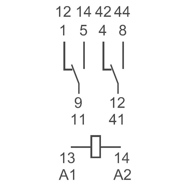 Finder 55.32.8.024.0040 Insticks-relä 24 V/AC 10 A 2 switch 1 st