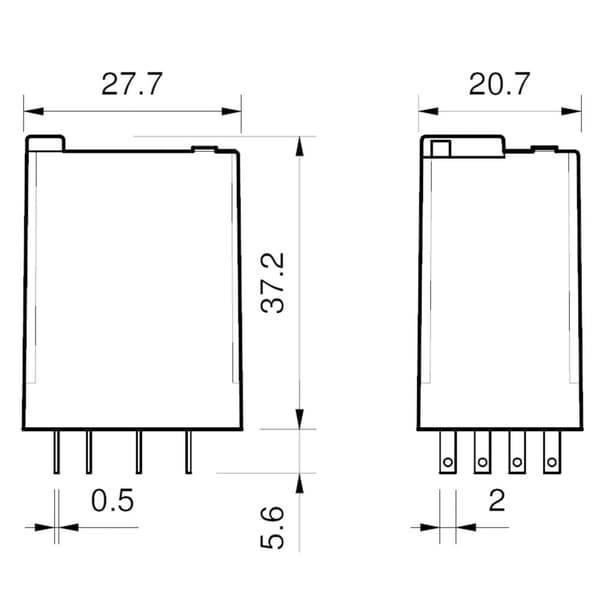 Finder 55.32.8.024.0040 Insticks-relä 24 V/AC 10 A 2 switch 1 st