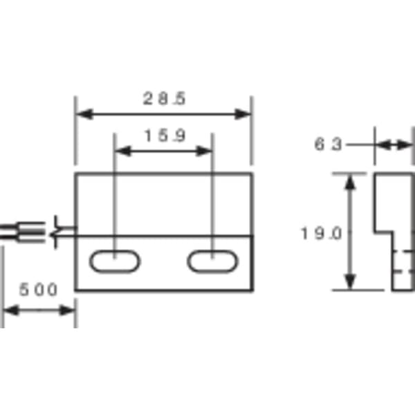 PIC MS-328-4 Reed-kontakt 1 switch 175 V/DC, 120 V/AC 0.25 A 5 W