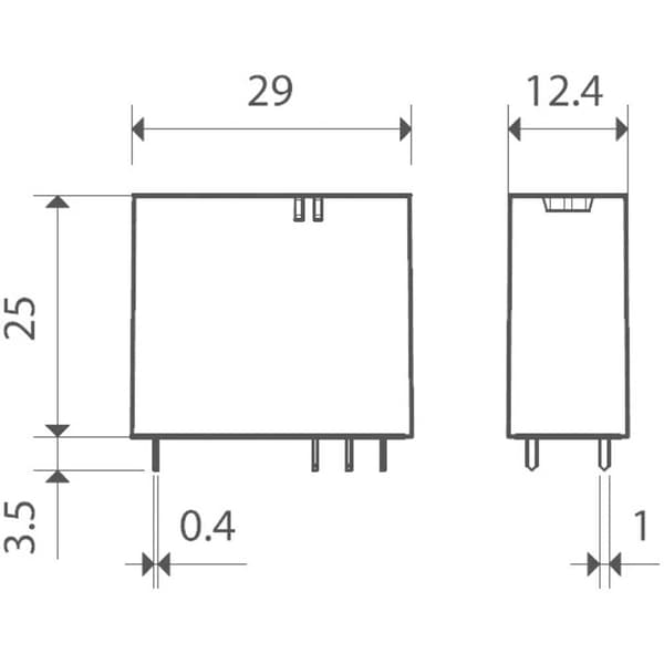 Finder 40.61.7.024.1020 Kretskort-relä 24 V/DC 16 A 1 switch 1 st