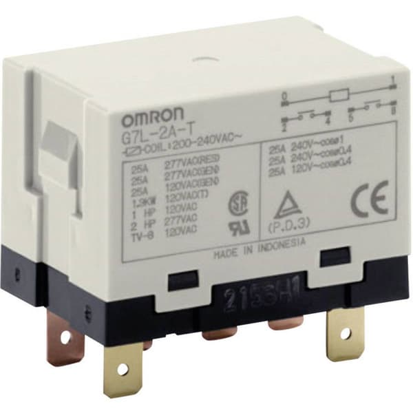 Omron G7L-2A-T 24 VDC Insticks-relä 24 V/DC 25 A 2 NO 1 st