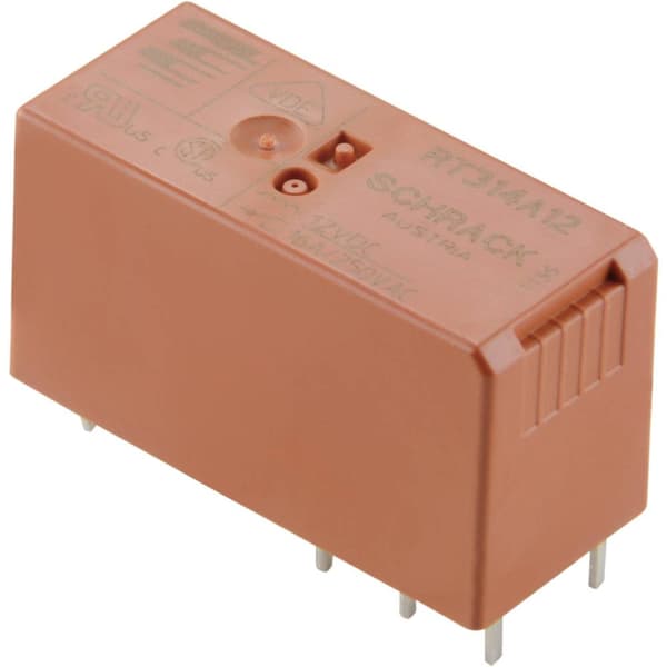 TE Connectivity RT314A12 Kretskort-relä 12 V/DC 16 A 1 switch 1 st