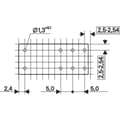 Miniatyrbild 3 av 4: TE Connectivity RT314524 Kretskort-relä 24 V/AC 16 A 1 switch 1 st