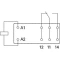 Miniatyrbild 4 av 4: TE Connectivity RT314524 Kretskort-relä 24 V/AC 16 A 1 switch 1 st