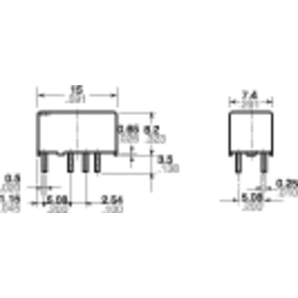 Panasonic TXS24,5 Kretskort-relä 4.5 V/DC 1 A 2 switch 1 st