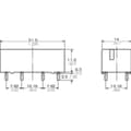 Miniatyrbild 3 av 4: Panasonic ST112F Kretskort-relä 12 V/DC 8 A 1 NO, 1 NC 1 st