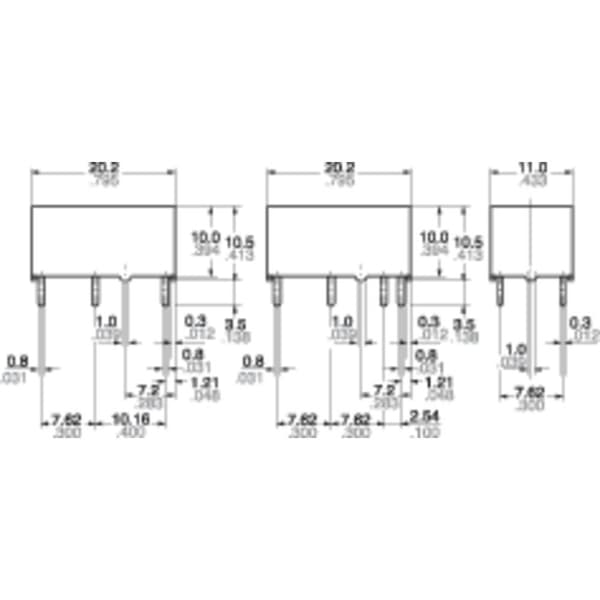 Panasonic DSP2A12 Kretskort-relä 12 V/DC 5 A 2 NO 1 st