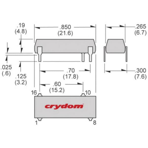 Crydom Halvledar-relä SDV2415R 1.5 A Växelspänning (max.): 280 V/AC Omedelbar 1 st