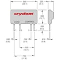 Miniatyrbild 3 av 3: Crydom Halvledar-relä ASO241 1.5 A Växelspänning (max.): 280 V/AC Nollspänning 1 st