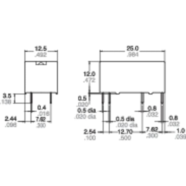 Panasonic DE1AL212 Kretskort-relä 12 V/DC 10 A 1 NO 1 st