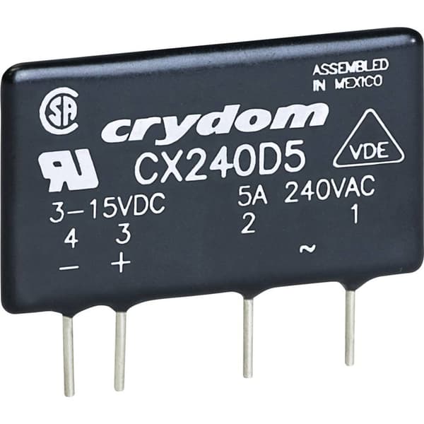 Crydom Halvledar-relä CXE240D5 5 A Växelspänning (max.): 280 V/AC Nollspänning 1 st