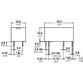 Miniatyrbild 3 av 4: Panasonic DE1A1B12 Kretskort-relä 12 V/DC 8 A 1 NO, 1 NC 1 st