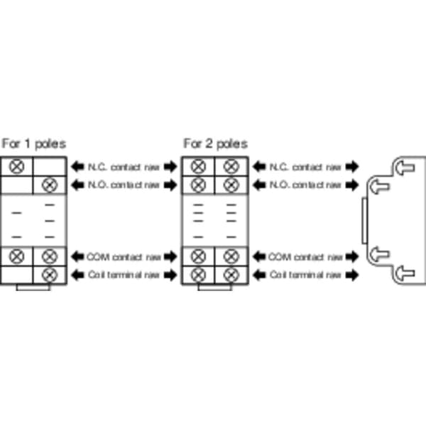Panasonic JW1SFD Reläsockel Passar till följande serie: Panasonic Serie JW 1 st